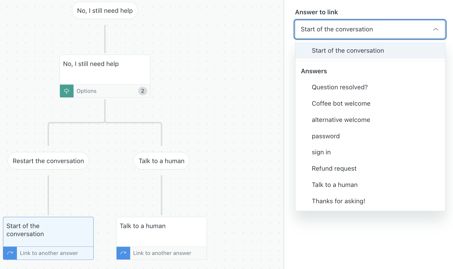 Ny Zendesk bot-bygger funksjonalitet