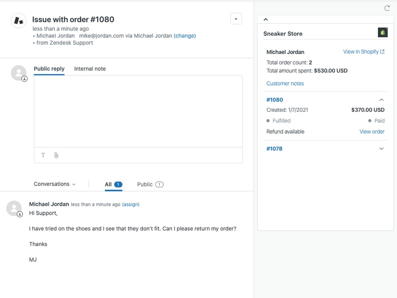 Shopify+Zendesk