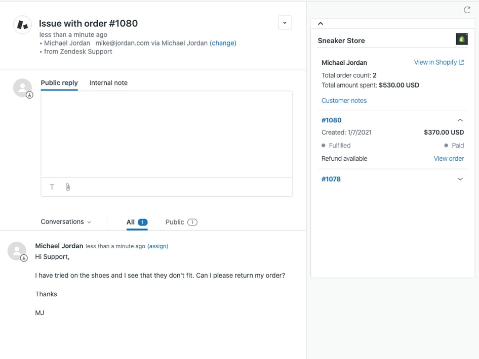Shopify+Zendesk