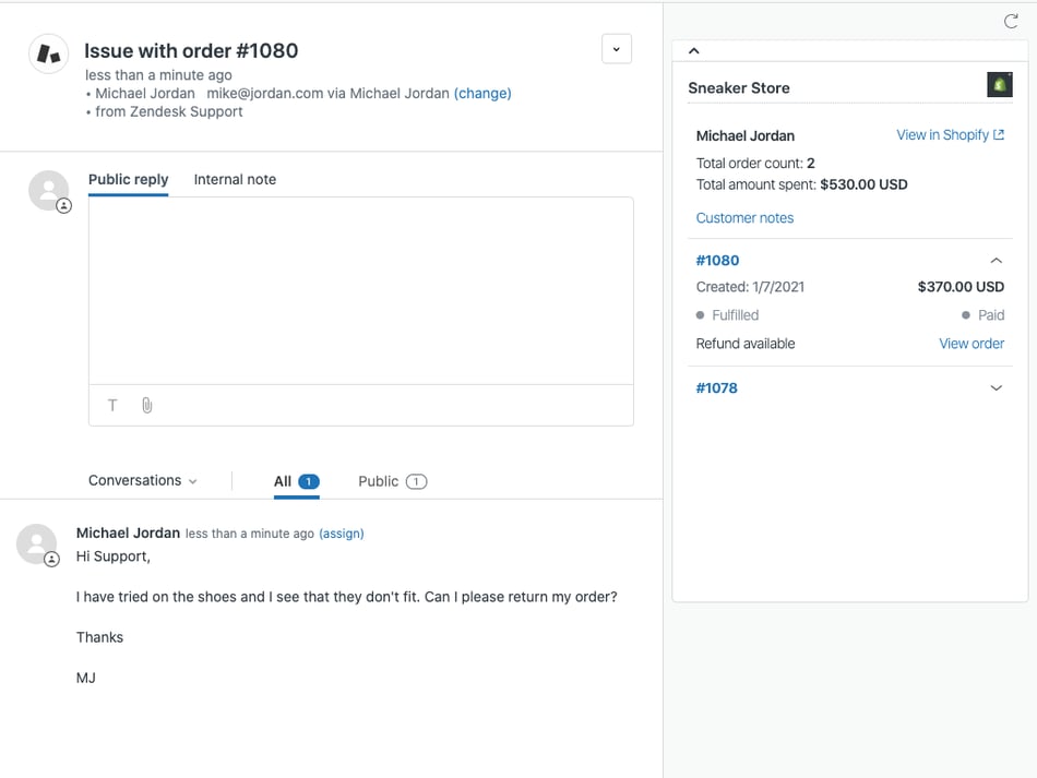 Shopify+Zendesk