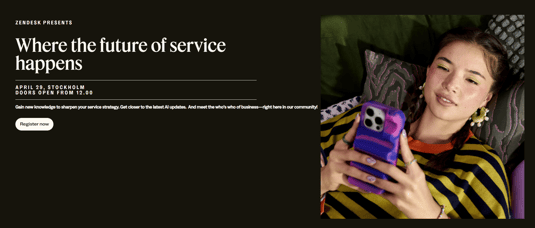 Bli med på Zendesk event i Stockholm 29. april 2025
