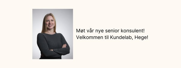 Ny medarbeider i Kundelab – velkommen Hege Solheim!