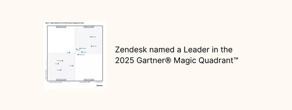Zendesk kåret til leder i Gartner Magic Quadrant for CRM Customer Engagement Center 2025