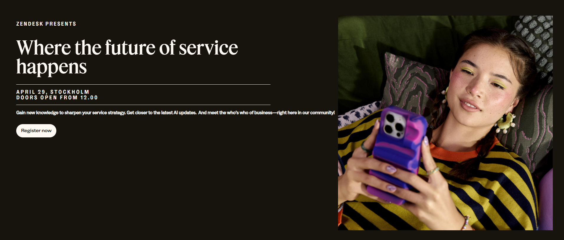 Bli med på Zendesk event i Stockholm 29. april 2025