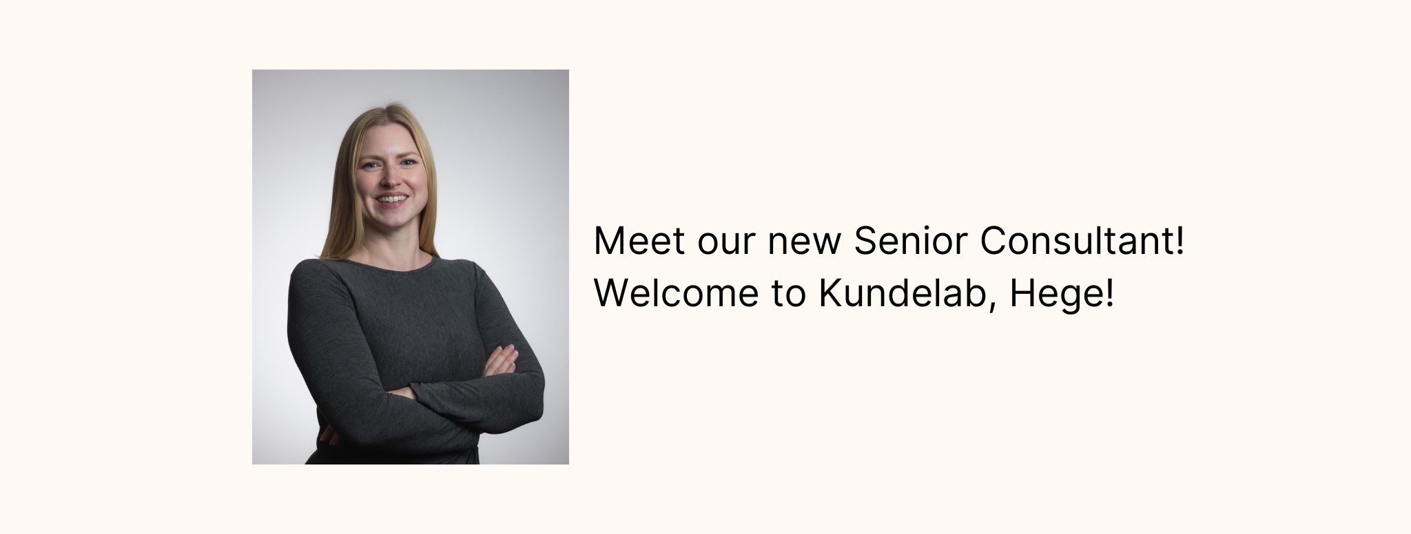 New employee in Kundelab – Welcome Hege Solheim!