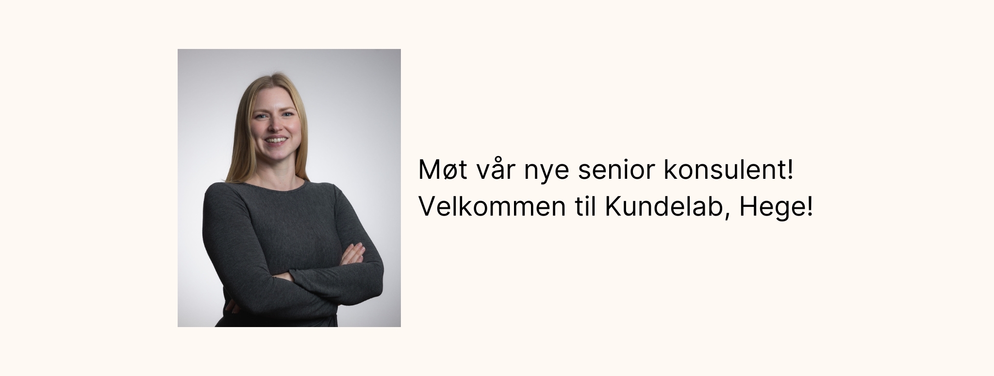 Ny medarbeider i Kundelab – velkommen Hege Solheim!